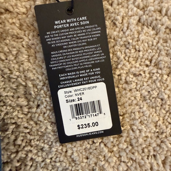 Hudson Jeans Blue Straight Leg Denim - Picture 5 of 7